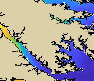 VIMS jellyfish map for today, Gloucester County