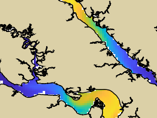 VIMS jellyfish map for today, James City County