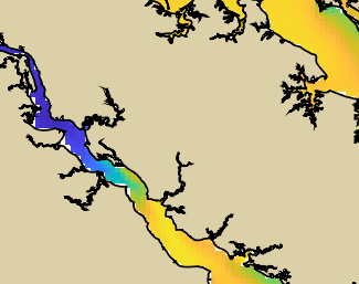 VIMS jellyfish map for today, Richmond County