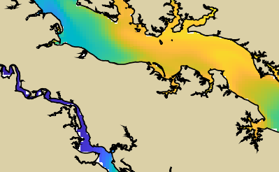 VIMS jellyfish map for today, Westmoreland County